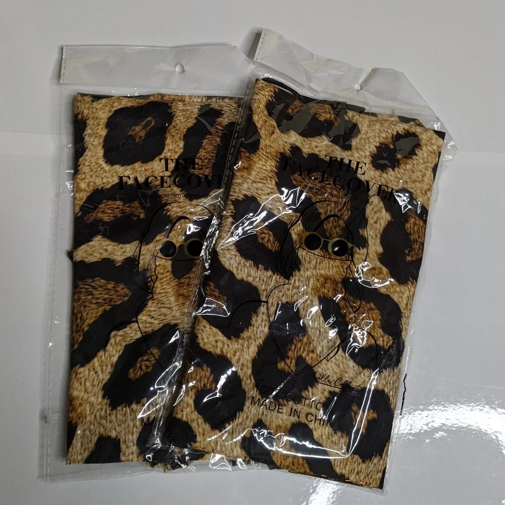 Leopard gator face mask bundle (#5) (O)